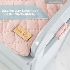 Roba Wickelauflage mit Haltegurt 75 x 85 cm - Roba Style Sammy - Silbergrau -Wickeln Verkaufsladen roba wickelauflage mit haltegurt 75 x 85 cm roba style sammy silbergrau 308021 v230 d5