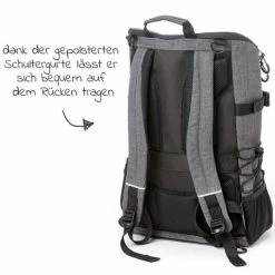 TFK Wickelrucksack inkl. Wickelunterlage & Flaschenhalter - Grau - Kollektion 2022 -Wickeln Verkaufsladen tfk wickelrucksack inkl wickelunterlage flaschenhalter grau t 030 315 d5