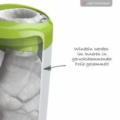 Tommee Tippee Windeleimer Simplee Sangenic inkl. 1 Nachfüllkassette - Greenfilm™ - Weiß Grau -Wickeln Verkaufsladen tommee tippee windeleimer simplee sangenic inkl 1 nachfullkassette greenfilm weiss grau 87003103 d2