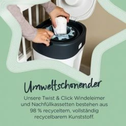 Tommee Tippee Windeleimer Twist and Click Sangenic XL inkl. 1 Nachfüllkassette - Greenfilm™ - Weiß 11 Tommee Tippee Windeleimer Twist and Click Sangenic XL inkl. 1 Nachfüllkassette - Greenfilm™ - Weiß -Wickeln Verkaufsladen tommee tippee windeleimer twist and click sangenic xl inkl 1 nachfullkassette greenfilm weiss 83501401 d5